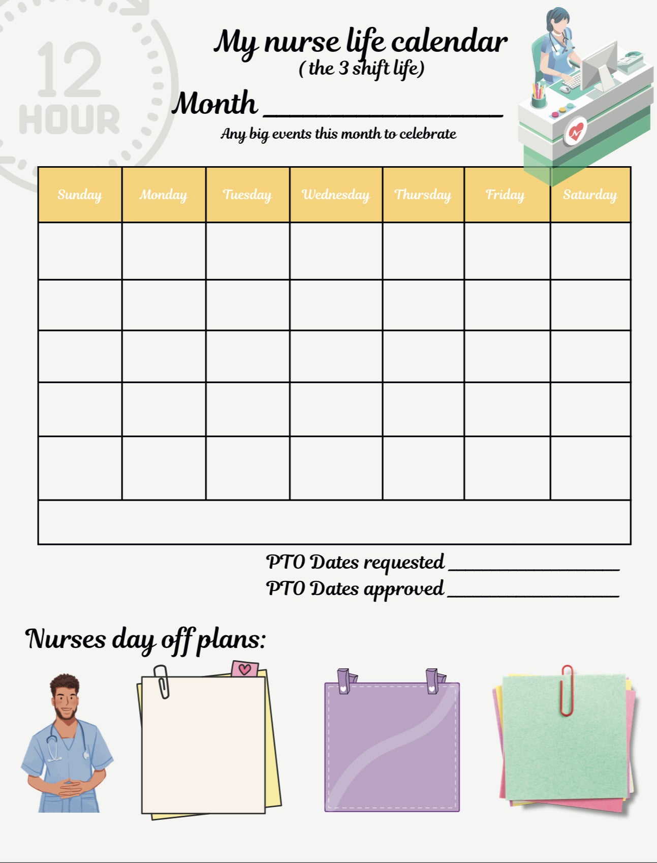 Nurse Life Planner (pocket sized 4x6)